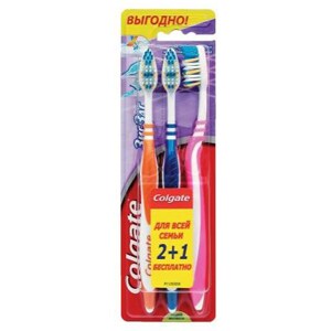 Промоупаковка Colgate Зиг Заг 2+1 Бесплатно Средней Жесткости