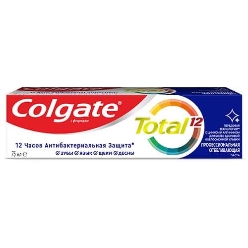 Colgate Total® 12 Профессиональная Отбеливающая